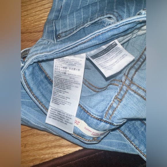 Levi’s denim skinny jeans women high waisted 721 sapphire stripe 26x30 - Picture 5 of 12